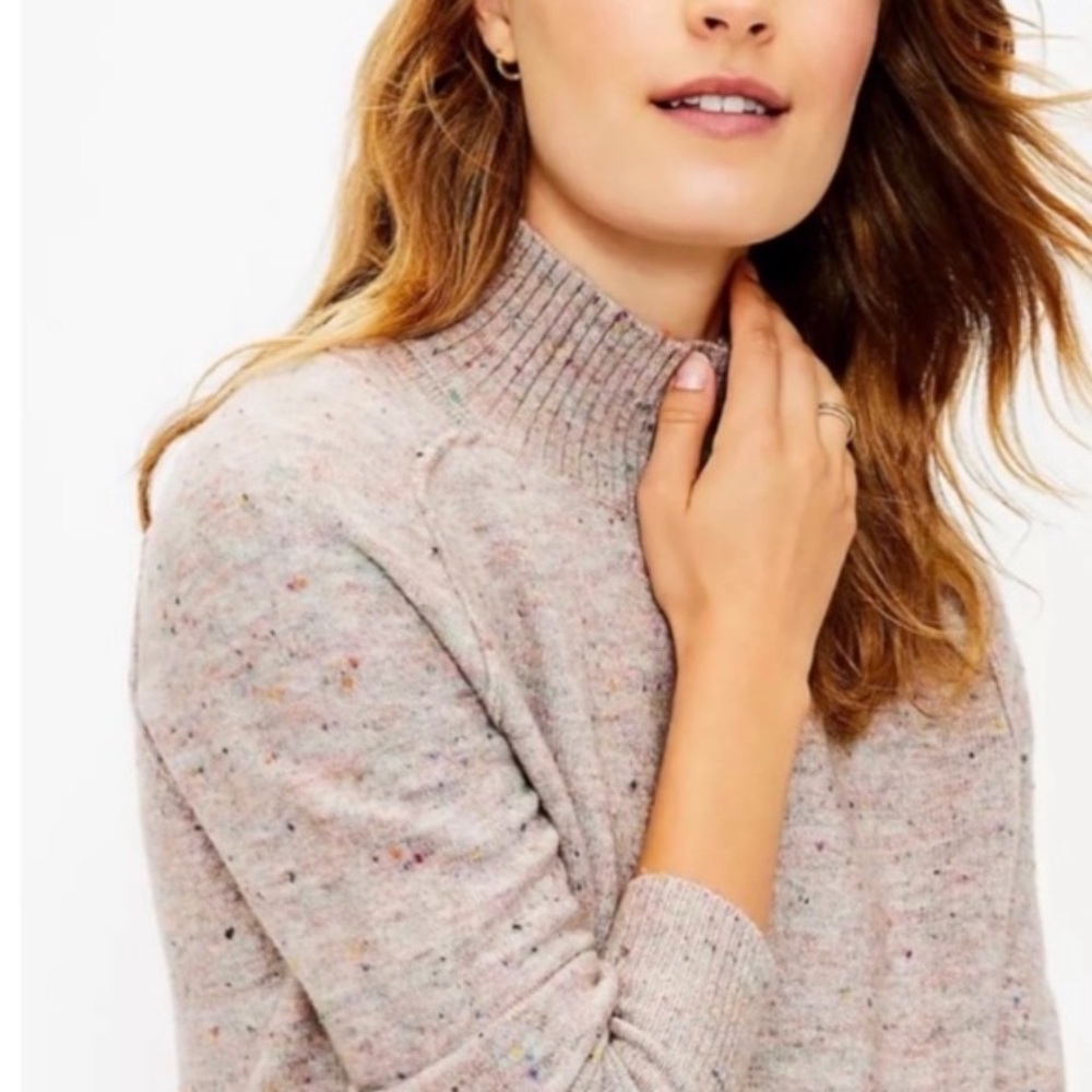 Loft Flecked Tunic Sweater size extra small